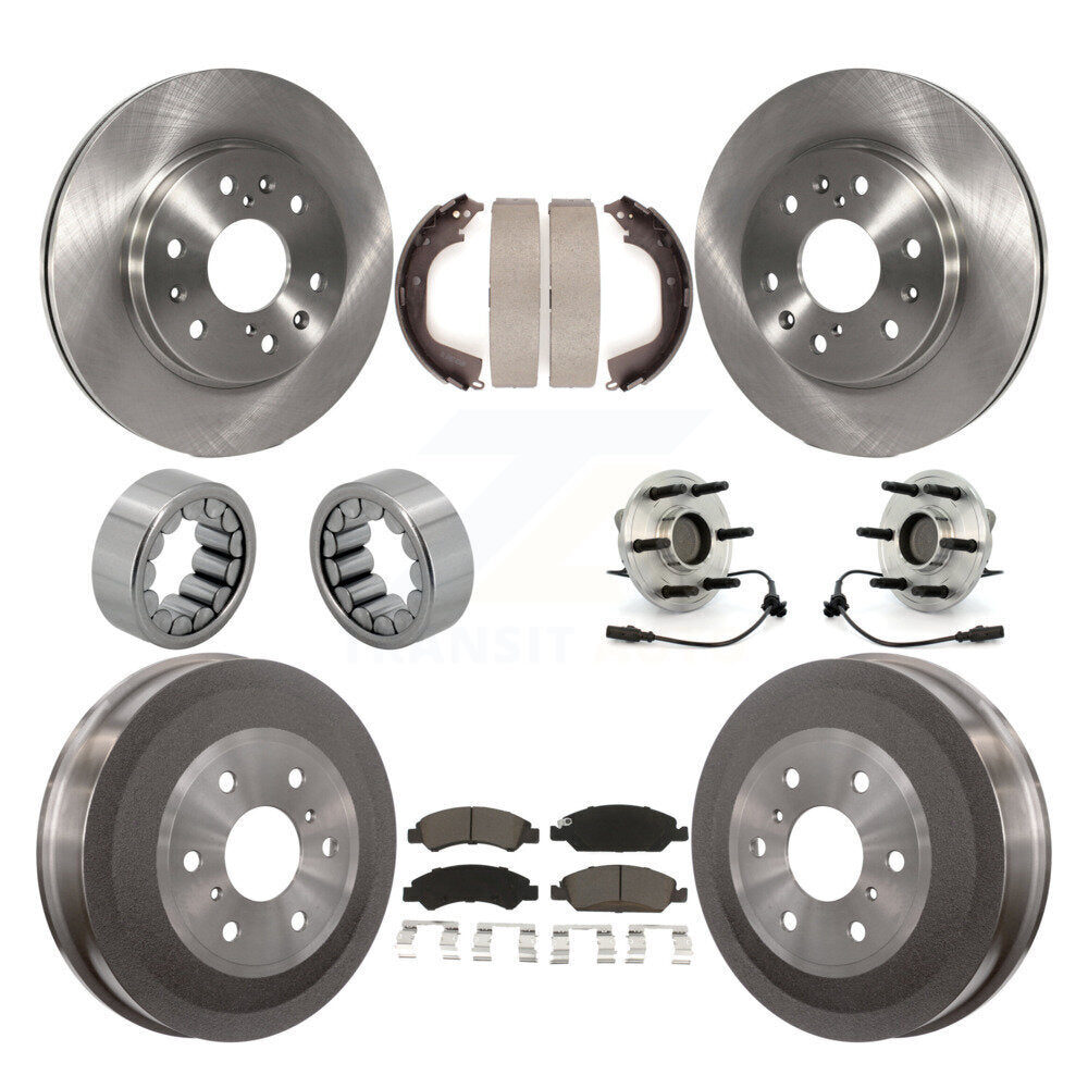 Kit de Rotor de frein et de patins de roulement de moyeu avant et arrière (10 pièces) pour GMC Sierra 1500 RW