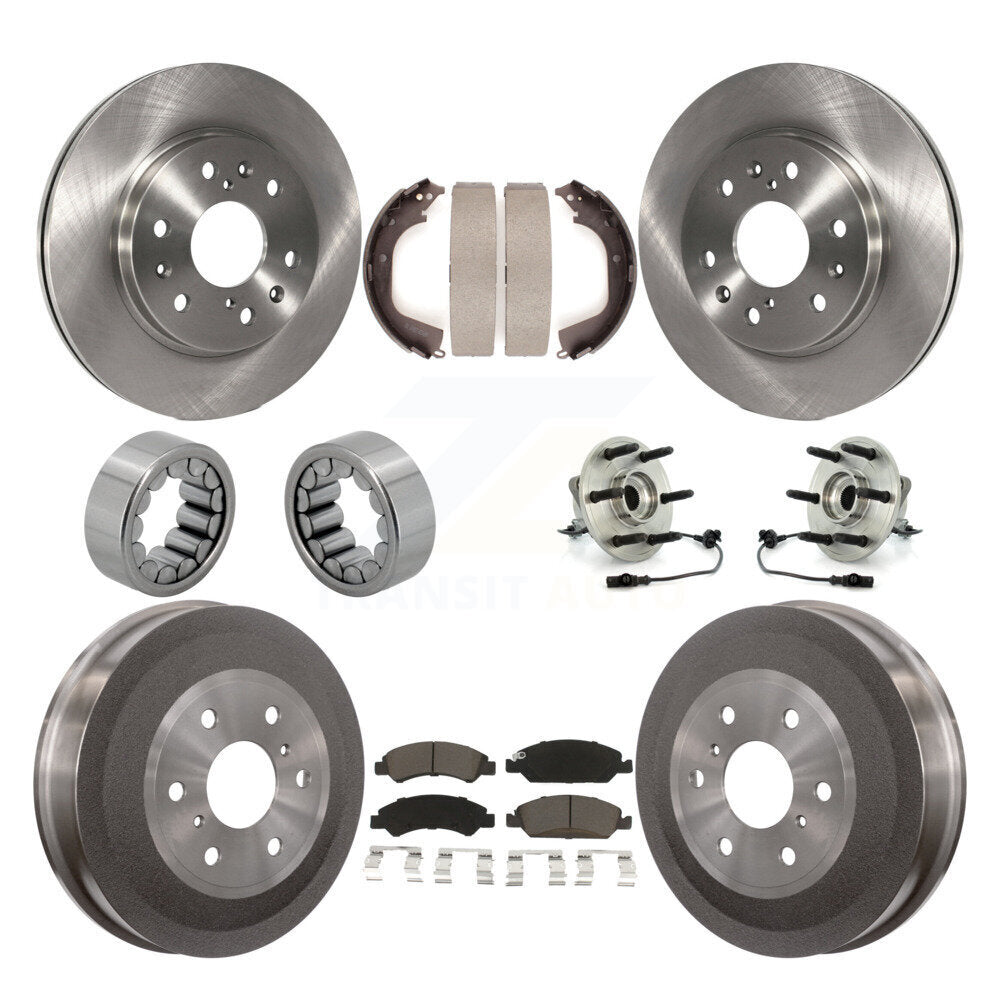 Kit de patins de rotor de frein à disque, roulement de moyeu avant et arrière (10 pièces) pour GMC Sierra 150