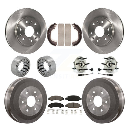 Kit de patins de rotor de frein à disque, roulement de moyeu avant et arrière (10 pièces) pour GMC Sierra 150
