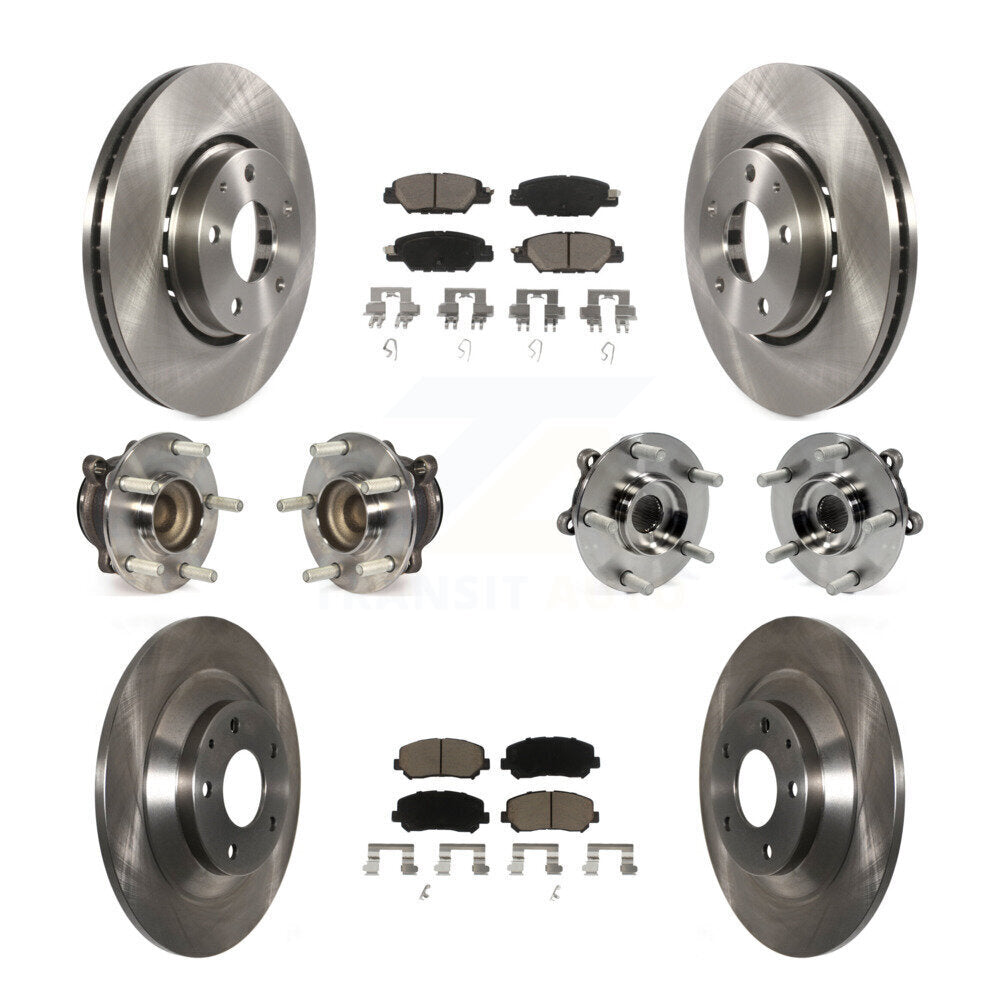 Kit de rotors et plaquettes de frein à disque, roulements de moyeu avant et arrière (10 pièces) pour Mazda CX-5