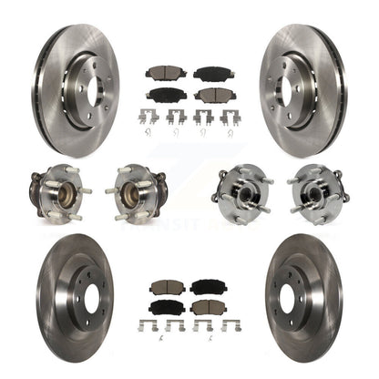 Kit de rotors et plaquettes de frein à disque, roulements de moyeu avant et arrière (10 pièces) pour Mazda CX-5