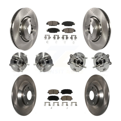 Kit de rotors et plaquettes de frein à disque, roulements de moyeu avant et arrière (10 pièces) pour Mazda CX-5