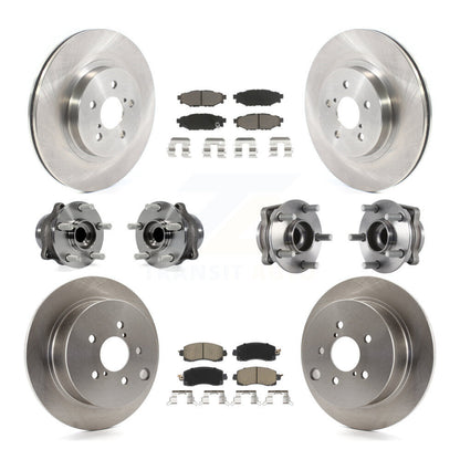 Kit de Rotor et de plaquettes de frein, roulement de moyeu avant et arrière (10 pièces) pour Subaru Crosstrek Imprez