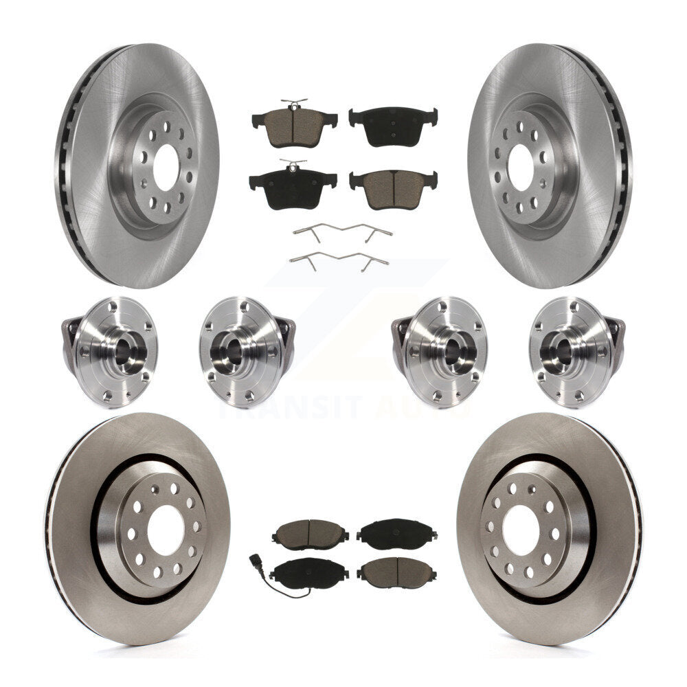 Kit de plaquettes de Rotor de frein, roulement de moyeu avant et arrière (10 pièces) pour Audi Q3 Volkswagen Arteo