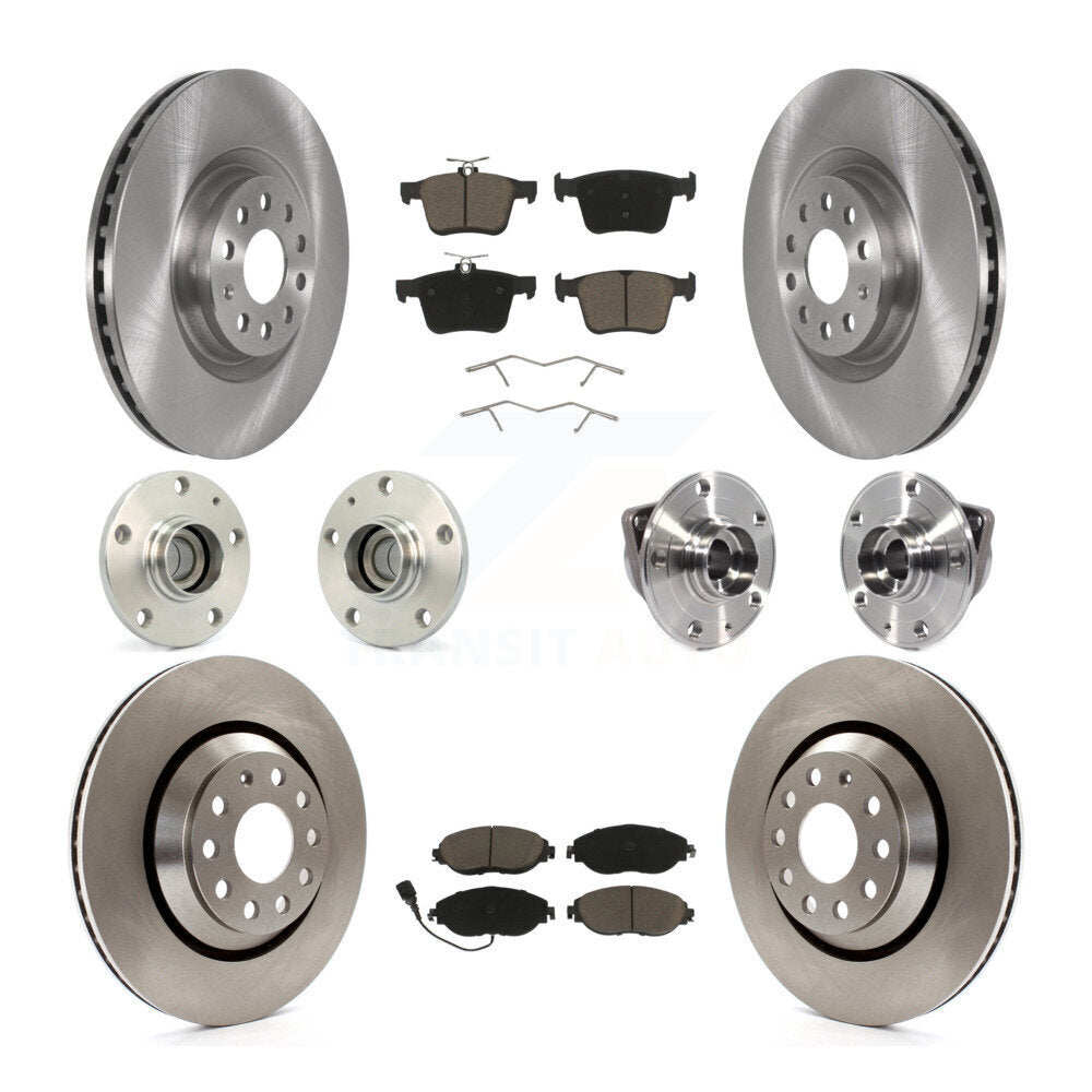 Kit de plaquettes de Rotor de frein à disque, roulement de moyeu avant et arrière (10 pièces) pour Volkswagen Arteon FW