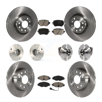 Kit de rotors et plaquettes de frein à disque, roulements de moyeu avant et arrière (10 pièces) pour Volkswagen GT