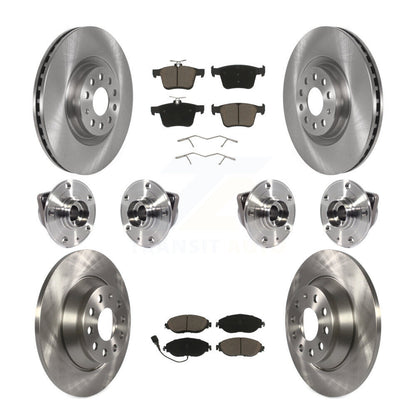 Kit de plaquettes de Rotor de frein à disque, roulement de moyeu avant et arrière (10 pièces) pour Volkswagen Tiguan AW