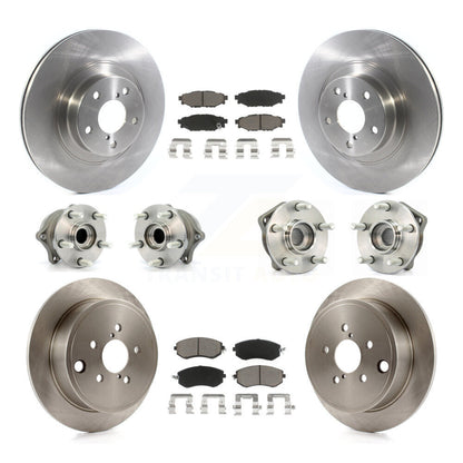 Kit de rotors et plaquettes de frein avec roulement de moyeu avant et arrière (10 pièces) pour Subaru Impreza Foreste