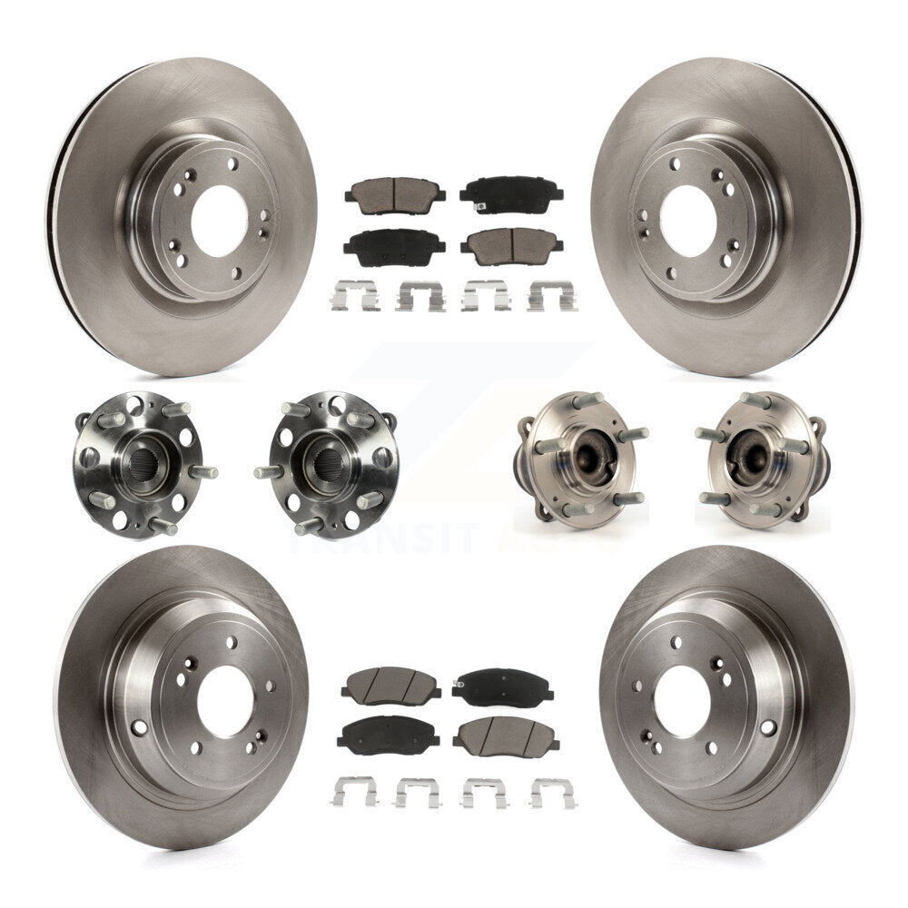 Kit de plaquettes de Rotor de frein à disque, roulement de moyeu avant et arrière (10 pièces) pour Hyundai Genesis 3.8