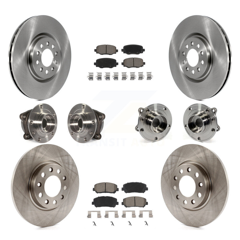 Kit de plaquettes de Rotor de frein, roulement de moyeu avant et arrière (10 pièces) pour Chrysler 200 AW 2015 – 2017