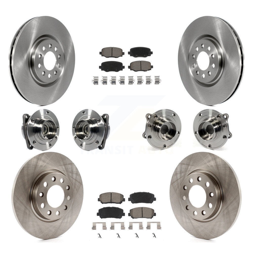 Kit de plaquettes de Rotor de frein, roulement de moyeu avant et arrière (10 pièces) pour Chrysler 200 FW 2015 – 2017