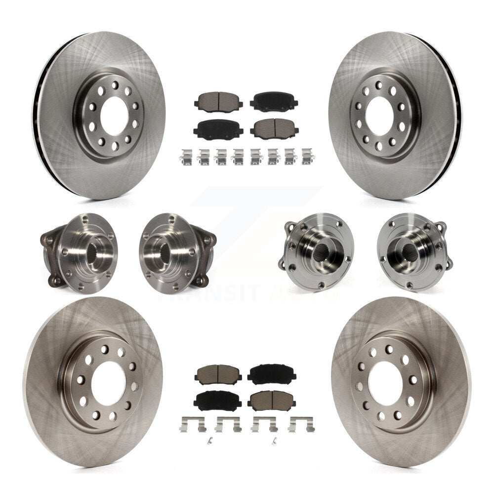 Kit de plaquettes de Rotor de frein, roulement de moyeu avant et arrière (10 pièces) pour Chrysler 200 AW 2015 – 2017