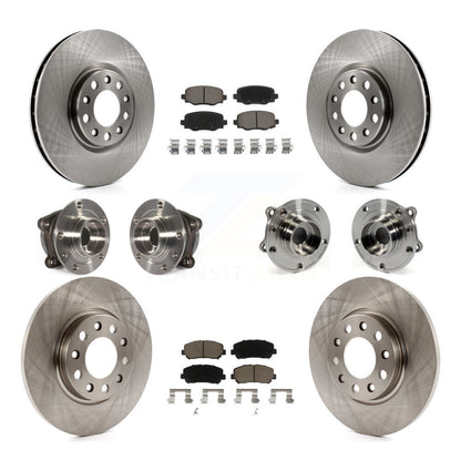 Kit de plaquettes de Rotor de frein, roulement de moyeu avant et arrière (10 pièces) pour Chrysler 200 AW 2015 – 2017