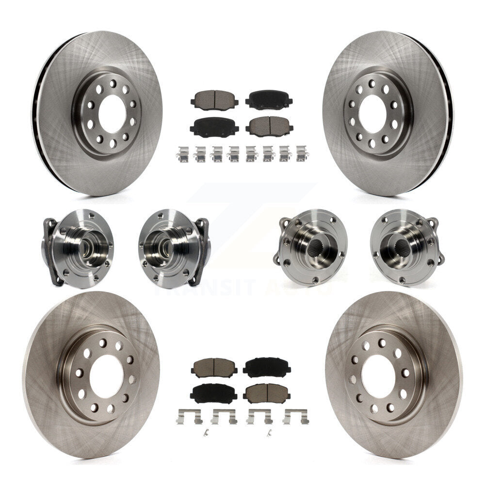 Kit de plaquettes de Rotor de frein, roulement de moyeu avant et arrière (10 pièces) pour Chrysler 200 FW 2015 – 2017