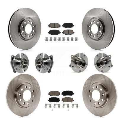 Kit de plaquettes de Rotor de frein, roulement de moyeu avant et arrière (10 pièces) pour Chrysler 200 FW 2015 – 2017