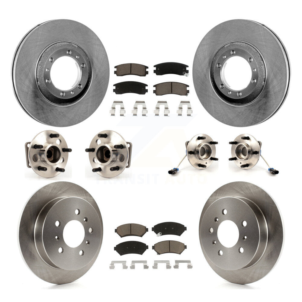 Kit de plaquettes de Rotor de frein, roulement de moyeu avant et arrière (10 pièces) pour Chevrolet Venture Pontia