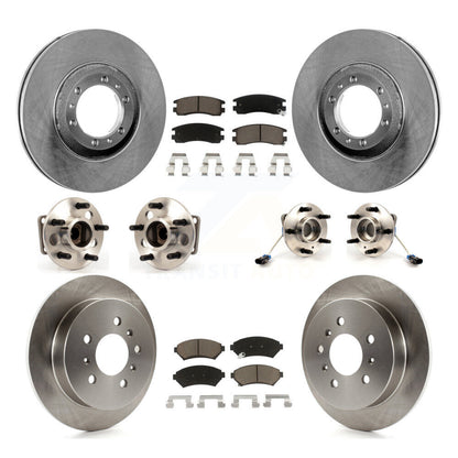 Kit de plaquettes de Rotor de frein, roulement de moyeu avant et arrière (10 pièces) pour Chevrolet Venture Pontia