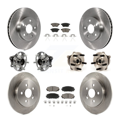 Kit de plaquettes de Rotor de frein à disque, roulement de moyeu avant et arrière (10 pièces) pour Toyota Prius Plug-I