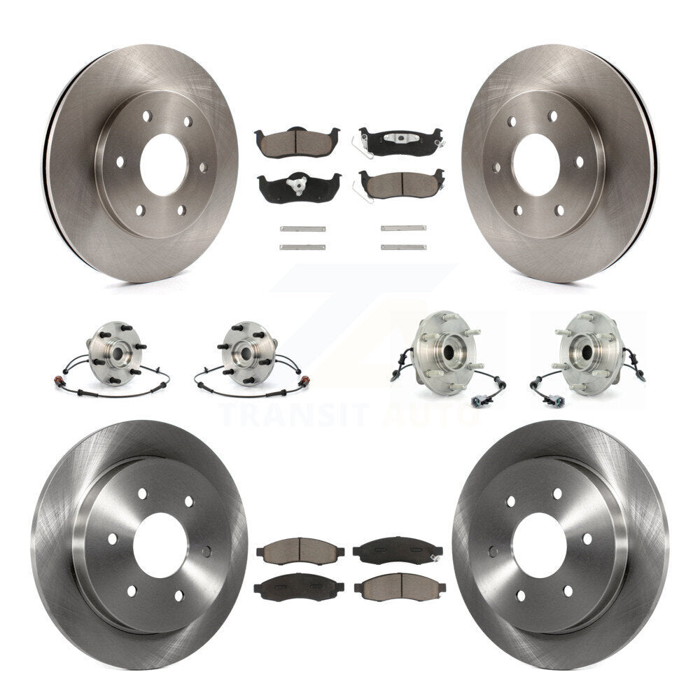 Kit de Rotor et de plaquettes de frein, roulement de moyeu avant et arrière (10 pièces) pour Nissan Pathfinder Armad