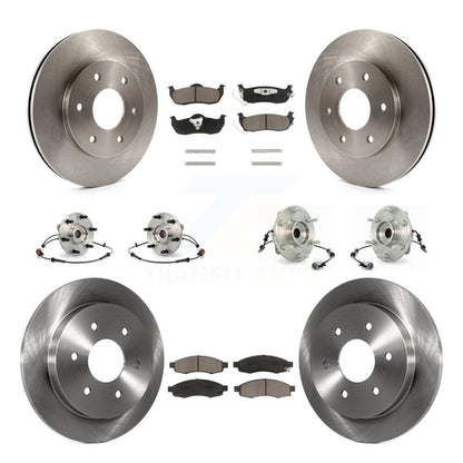 Kit de Rotor et de plaquettes de frein, roulement de moyeu avant et arrière (10 pièces) pour Nissan Pathfinder Armad