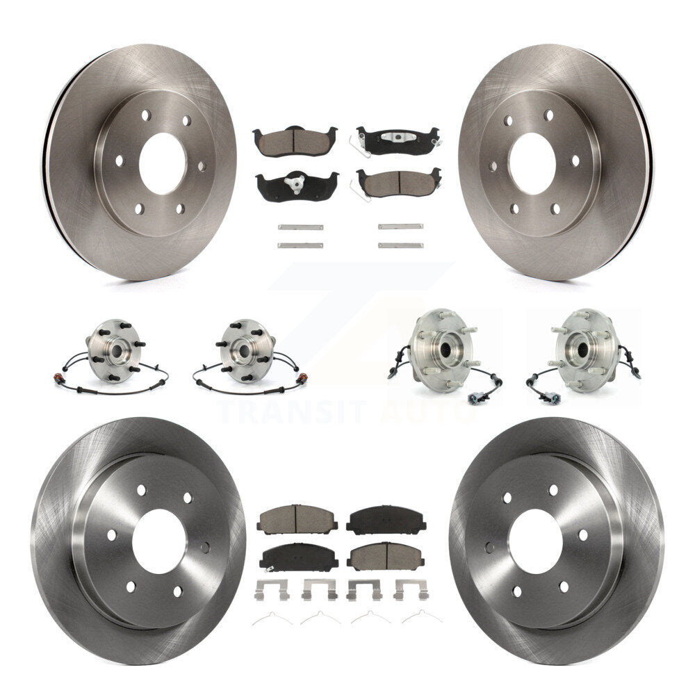Kit de rotors et plaquettes de frein à disque, roulements de moyeu avant et arrière (10 pièces) pour INFINITI QX56