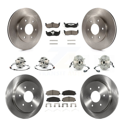 Kit de rotors et plaquettes de frein à disque, roulements de moyeu avant et arrière (10 pièces) pour INFINITI QX56