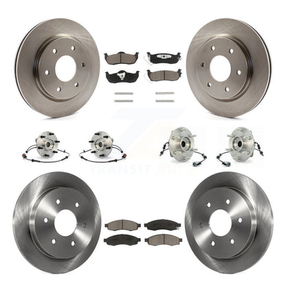 Kit de rotors et plaquettes de frein à disque, roulements de moyeu avant et arrière (10 pièces) pour INFINITI QX56
