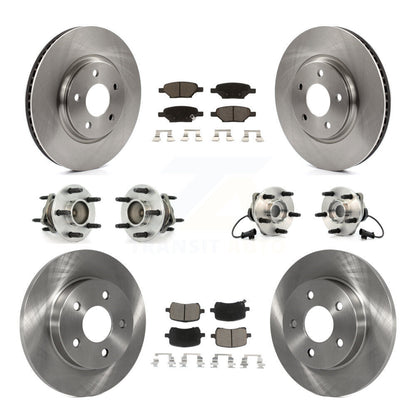 Kit de Rotor et plaquettes de frein, roulement de moyeu avant et arrière (10 pièces) pour Chevrolet Malibu HHR G