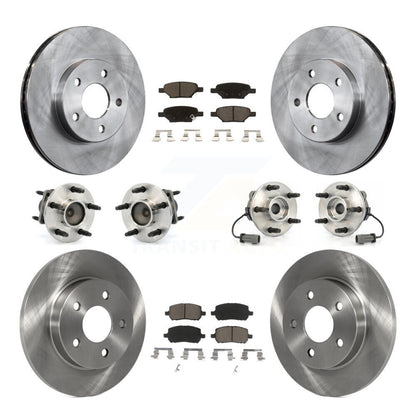 Kit de rotors et plaquettes de frein à disque, roulements de moyeu avant et arrière (10 pièces) pour Pontiac G5