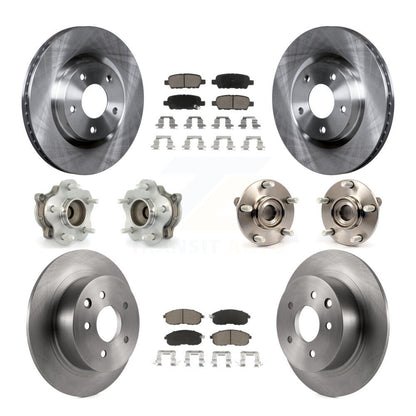 Kit de rotors et plaquettes de frein à disque, roulements de moyeu avant et arrière (10 pièces) pour Nissan Sentra