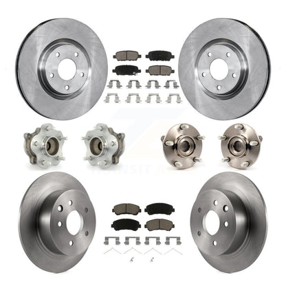 Kit de rotors et plaquettes de frein à disque, roulements de moyeu avant et arrière (10 pièces) pour Nissan Sentra