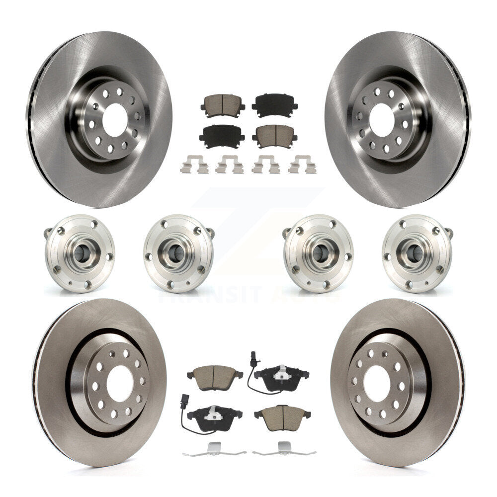 Kit de plaquettes de Rotor de frein, roulement de moyeu avant et arrière (10 pièces) pour Volkswagen Passat CC Gol