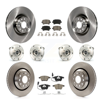 Kit de plaquettes de Rotor de frein, roulement de moyeu avant et arrière (10 pièces) pour Volkswagen Passat CC Gol