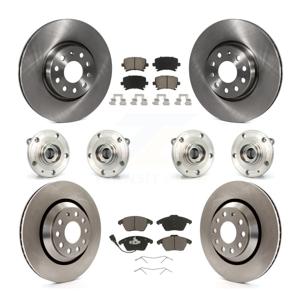 Kit de Rotor et de plaquettes de frein, roulement de moyeu avant et arrière (10 pièces) pour Volkswagen Passat CC AW