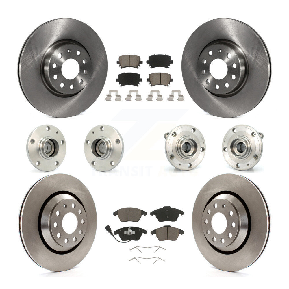 Kit de Rotor et de plaquettes de frein, roulement de moyeu avant et arrière (10 pièces) pour Volkswagen Passat CC FW