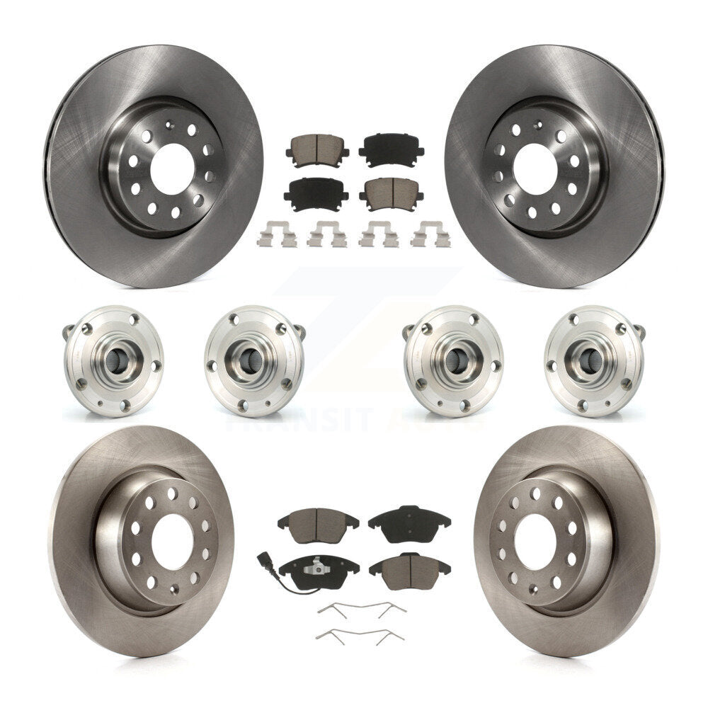 Kit de plaquettes de Rotor de frein, roulement de moyeu avant et arrière (10 pièces), pour Volkswagen Passat Audi C