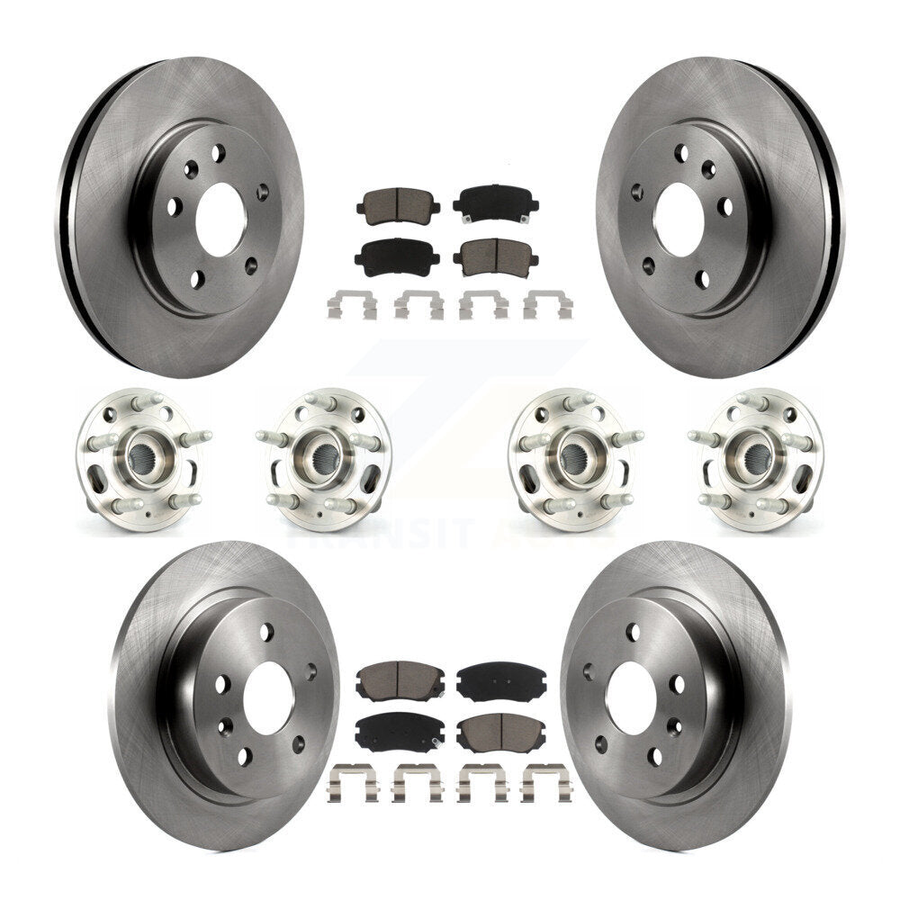 Kit de Rotor et de plaquettes de frein, roulement de moyeu avant et arrière (10 pièces) pour Chevrolet Malibu Limite