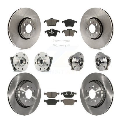 Kit de rotor et de plaquettes de frein avec roulement de moyeu avant et arrière (10 pièces) pour Volvo XC90 AW 2008 – 2014