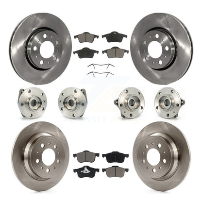 Kit de Rotor et de plaquettes de frein, roulement de moyeu avant et arrière (10 pièces) pour Volvo S60 XC70 V70 S8