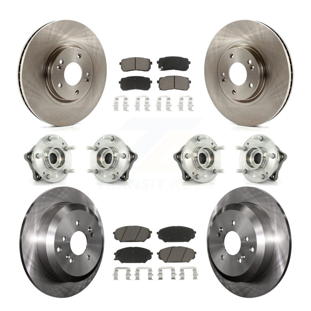 Kit de plaquettes de Rotor de frein, roulement de moyeu avant et arrière (10 pièces) pour Hyundai Veracruz AW 07-12