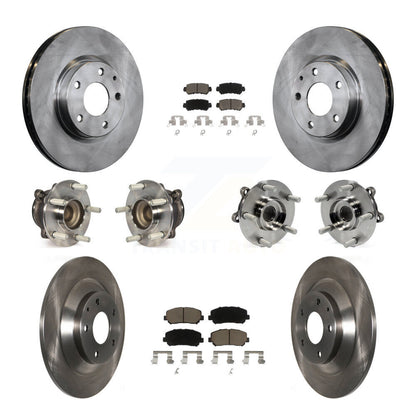 Kit de rotor et de plaquettes de frein avec roulement de moyeu avant et arrière (10 pièces) pour Mazda CX-5 FW 2013 – 2015