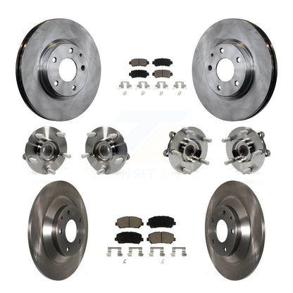 Kit de rotor et de plaquettes de frein avec roulement de moyeu avant et arrière (10 pièces) pour Mazda CX-5 AW 2013 – 2015