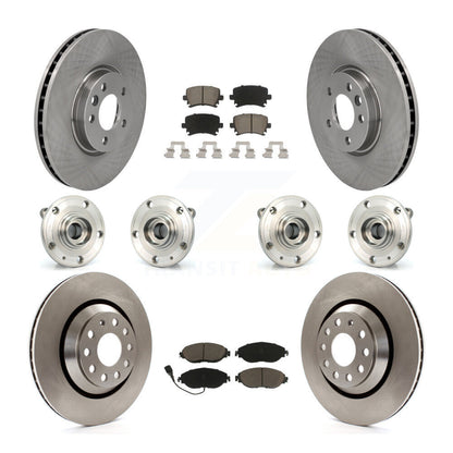 Kit de Rotor et de plaquettes de frein à disque, roulement de moyeu avant et arrière (10 pièces) pour Volkswagen CC AW