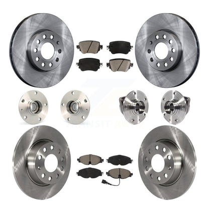 Kit de plaquettes de Rotor de frein, roulement de moyeu avant et arrière (10 pièces) pour Volkswagen Golf SportWage