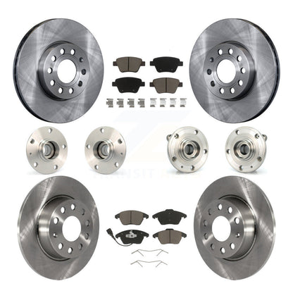 Kit de Rotor et de plaquettes de frein à disque, roulement de moyeu avant et arrière (10 pièces) pour Volkswagen Beetl
