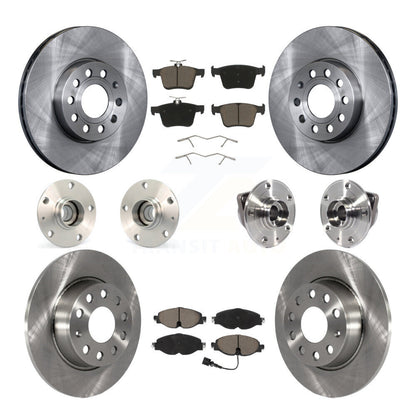 Kit de rotor et de plaquettes de frein à disque, roulement de moyeu avant et arrière (10 pièces) pour Audi A3 2.0 2016