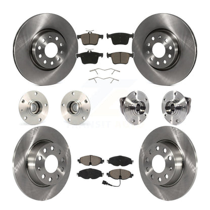 Kit de rotors et plaquettes de frein avec roulement de moyeu avant et arrière (10 pièces) pour Audi A3 Sportback e-tro