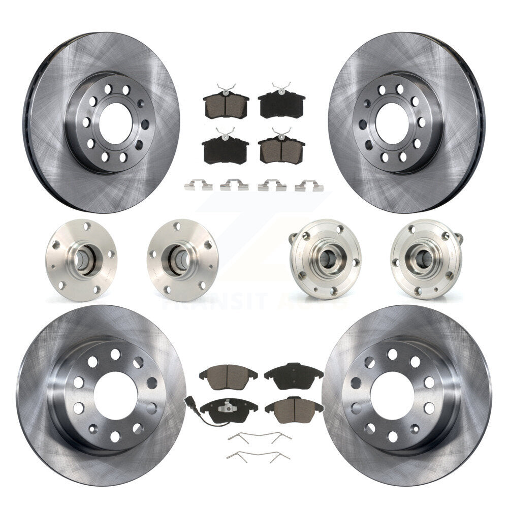 Kit de Rotor et de plaquettes de frein à disque, roulement de moyeu avant et arrière (10 pièces) pour Volkswagen Beetl