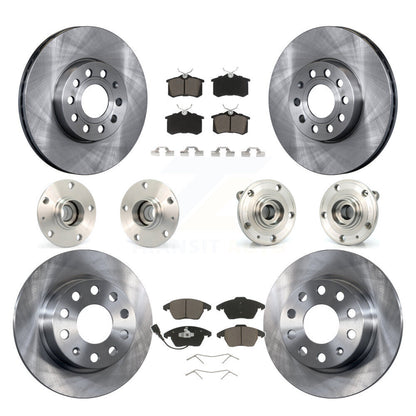 Kit de Rotor et de plaquettes de frein à disque, roulement de moyeu avant et arrière (10 pièces) pour Volkswagen Beetl