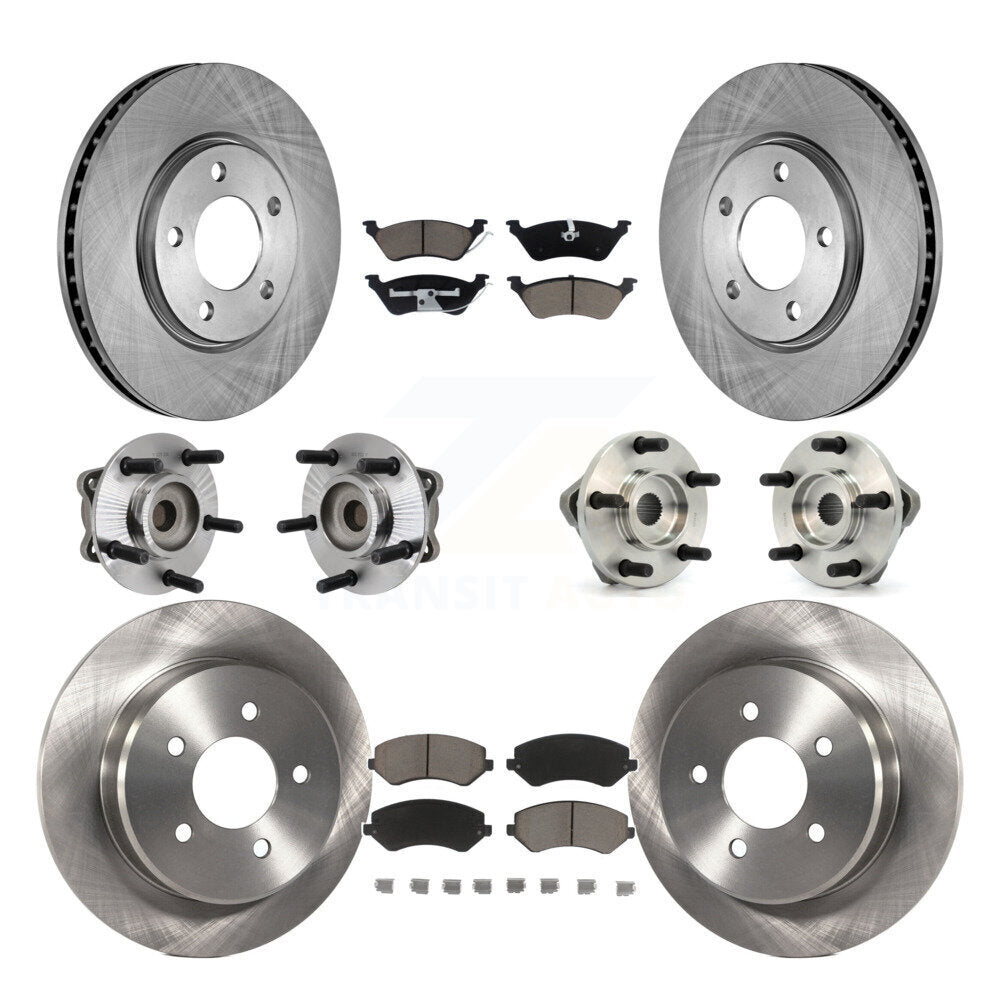 Kit de Rotor et plaquettes de frein à disque, roulement de moyeu avant et arrière (10 pièces) pour Chrysler Voyage